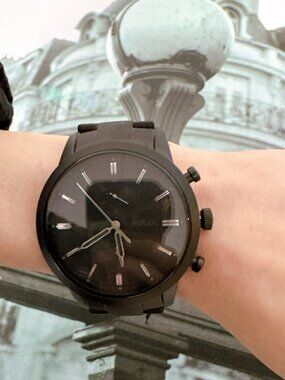 Fossil FS5502 Townsman Quartz Black Dial Men's Watch